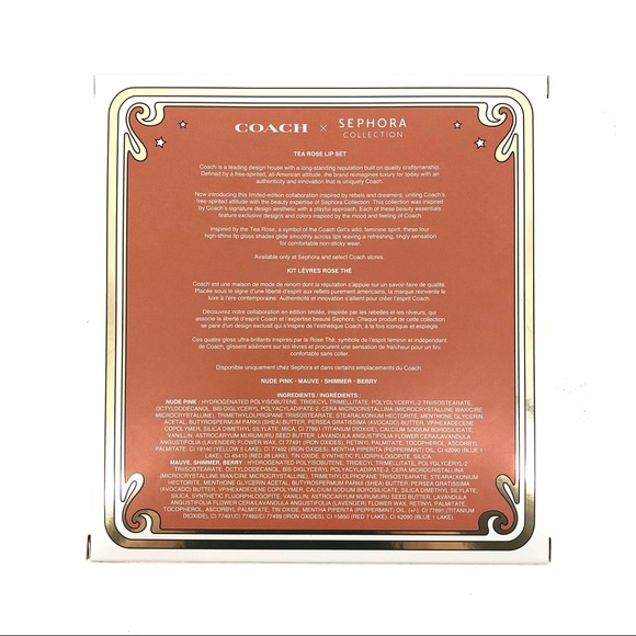 Coach x Sephora Collection Tea Rose Lipgloss Set - Picture 4 of 6